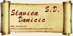 Slavica Daničić vizit kartica